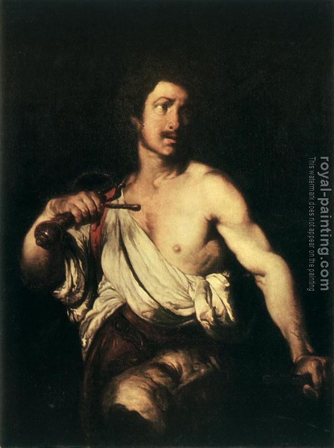 Bernardo Strozzi : David with the Head of Goliath